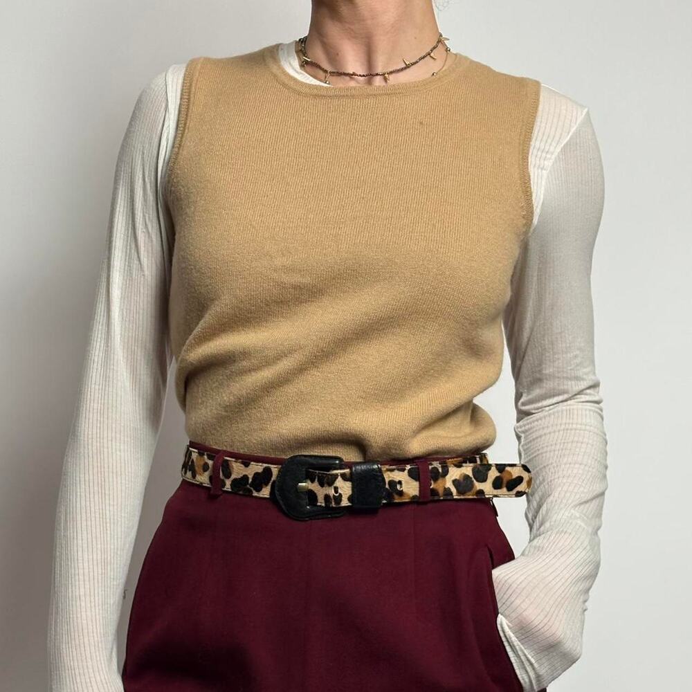 Vintage J.Crew Wool-Cotton Sweater Vest - xs